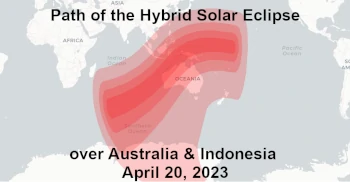 April 20, 2023 - Hybrid Solar Eclipse