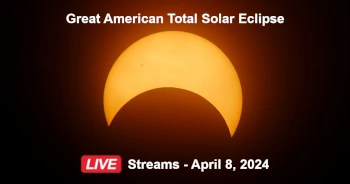 Live Broadcasts of Great American Total Solar Eclipse - April 8, 2024