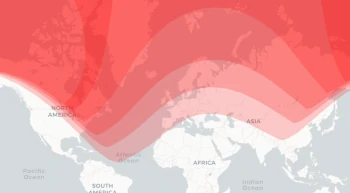 June's 2021 Solar Eclipse on the World Map