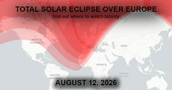 August 12, 2026 - Total Solar Eclipse over Spain and Iceland